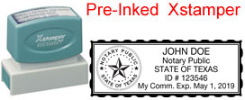 Texas Notary Desk Stamp